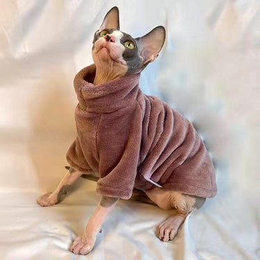 Poncho Sphynx Cat Sweater Cat Apparel KittyNook Cat Company